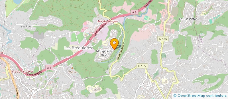 localisation de l'entreprise MONSIEUR ROMAIN SALLE  MOUGINS