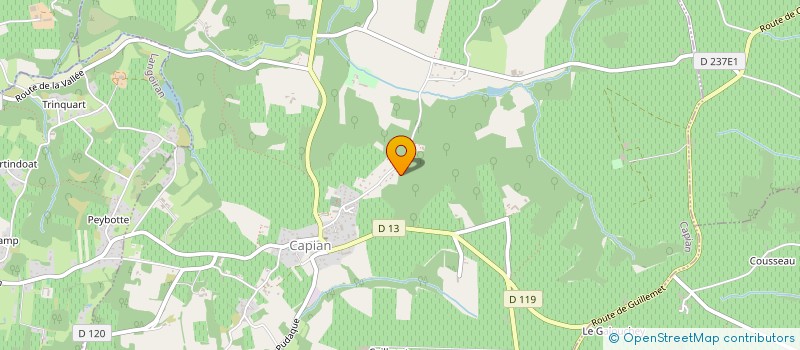 localisation de l'entreprise MONSIEUR ROMAIN SANCIER  CAPIAN