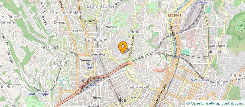 localisation de l'entreprise MONSIEUR ROMAIN SARTORIO à NICE