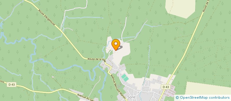 localisation de l'entreprise MONSIEUR ROMAIN SAUBOUA  SORE