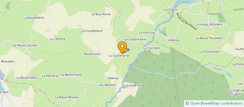 localisation de l'entreprise MONSIEUR ROMAIN SAUGER  LE BOURGNEUF-LA-FORET