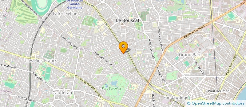 localisation de l'entreprise MONSIEUR ROMAIN SAUSSEREAU  LE BOUSCAT