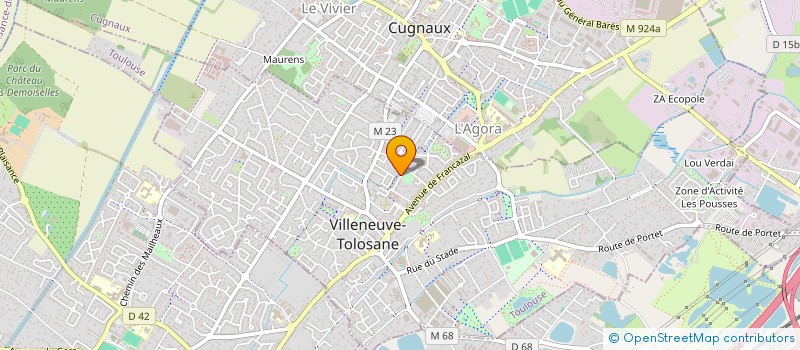 localisation de l'entreprise MONSIEUR ROMAIN SAUVETRE à VILLENEUVE-TOLOSANE