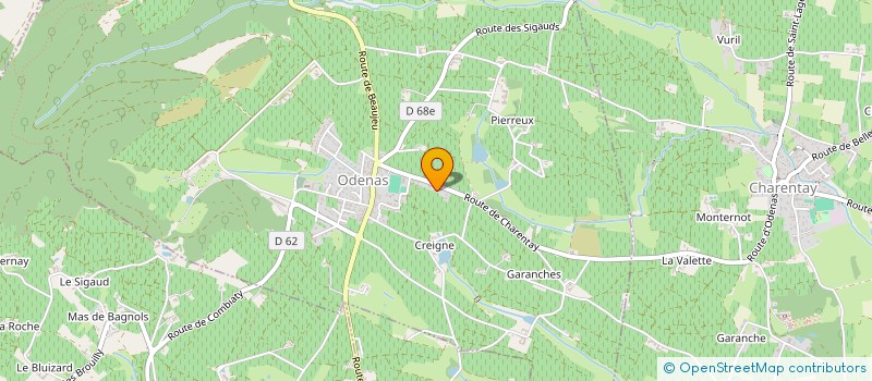 localisation de l'entreprise MONSIEUR ROMAIN SAUZON  ODENAS