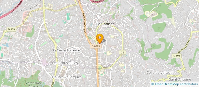 localisation de l'entreprise MONSIEUR ROMAIN SAVREUX à LE CANNET