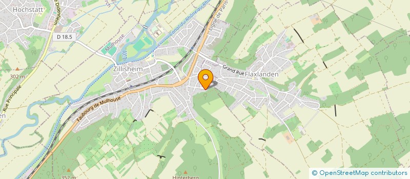 localisation de l'entreprise MONSIEUR ROMAIN SCHLIENGER  ZILLISHEIM