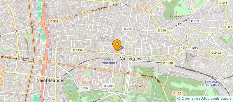 localisation de l'entreprise MONSIEUR ROMAIN SCHMITTER  VINCENNES