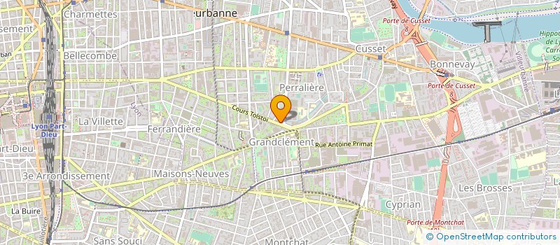 localisation de l'entreprise MONSIEUR ROMAIN SCHNEIBERG  VILLEURBANNE