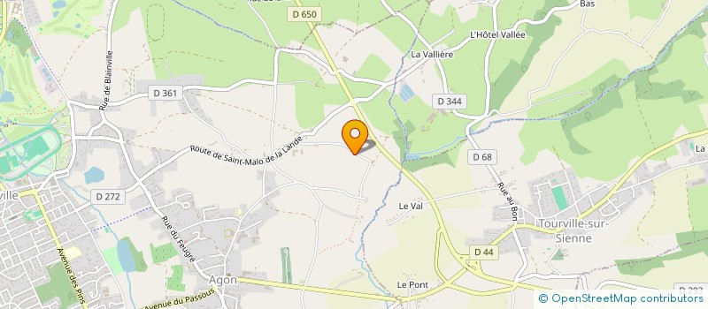 localisation de l'entreprise MONSIEUR ROMAIN SEINGIER  AGON-COUTAINVILLE