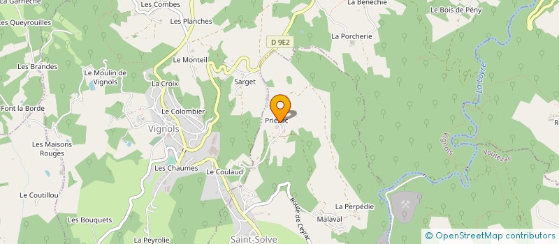 localisation de l'entreprise MONSIEUR ROMAIN SERRE  VOUTEZAC