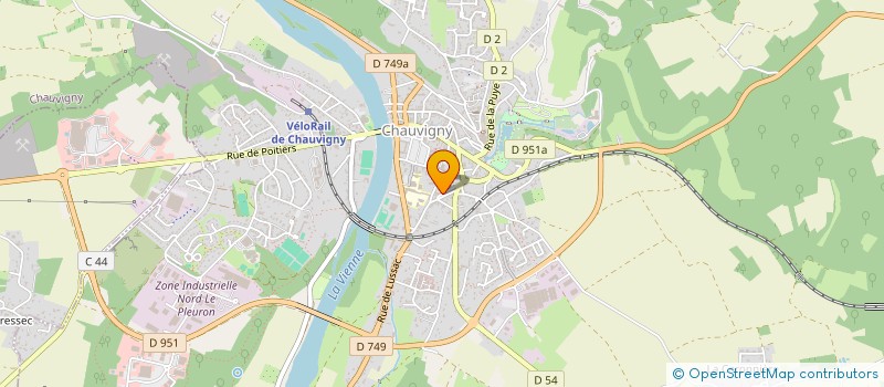 localisation de l'entreprise MONSIEUR ROMAIN SERVOUZE  CHAUVIGNY