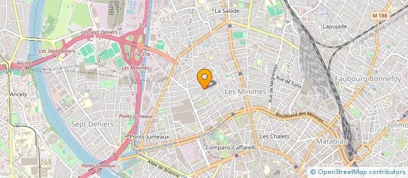 localisation de l'entreprise MONSIEUR ROMAIN SEVIN  TOULOUSE