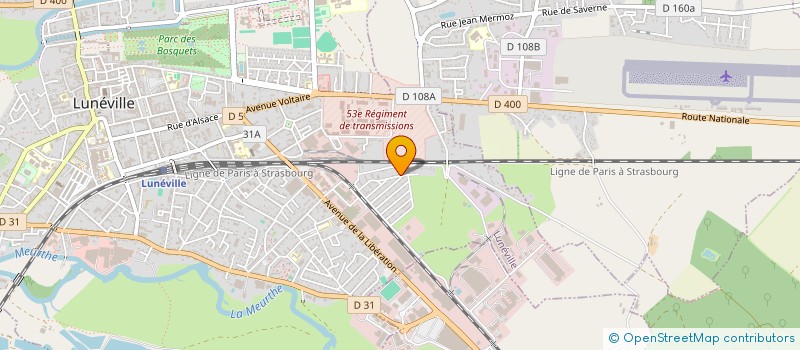 localisation de l'entreprise MONSIEUR ROMAIN SIGRONDE  LUNEVILLE