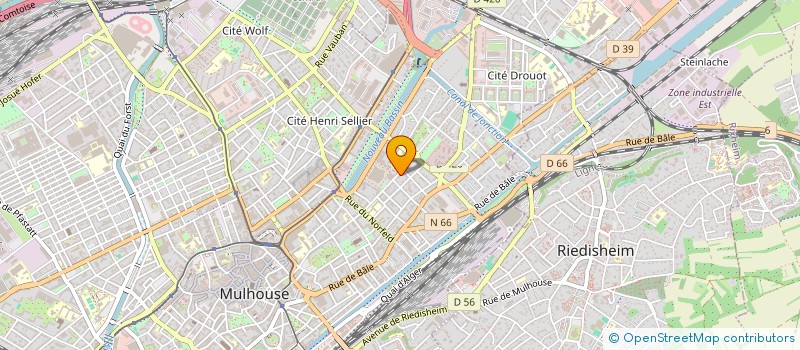 localisation de l'entreprise MONSIEUR ROMAIN SILVE  MULHOUSE