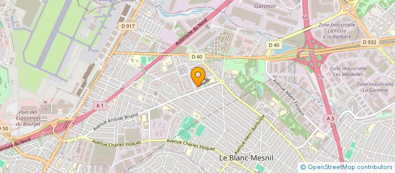 localisation de l'entreprise MONSIEUR ROMAIN SILVELLI  LE BLANC-MESNIL
