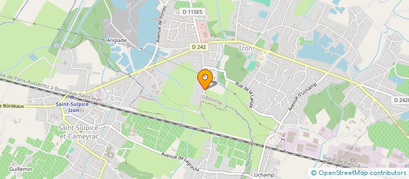 localisation de l'entreprise MONSIEUR ROMAIN SIMON  IZON