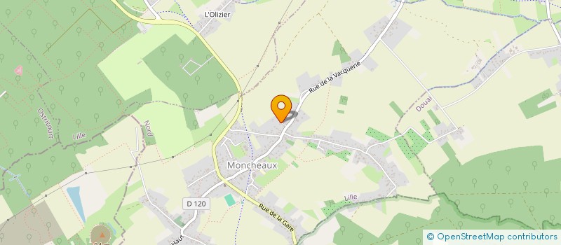 localisation de l'entreprise MONSIEUR ROMAIN SIMON  MONCHEAUX