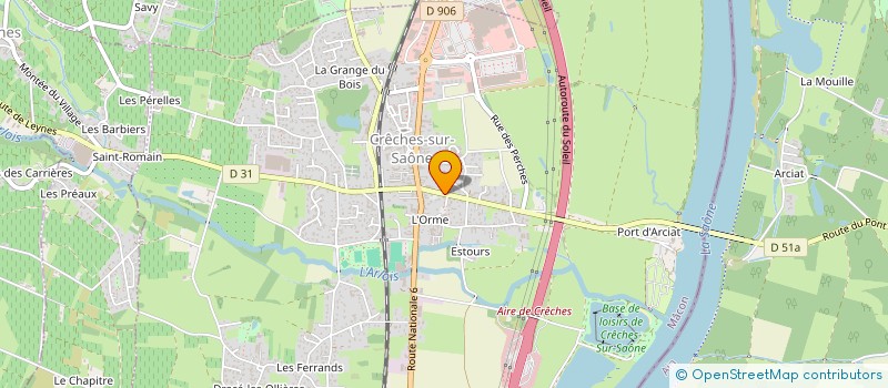 localisation de l'entreprise MONSIEUR ROMAIN SIMONDET  CRECHES-SUR-SAONE