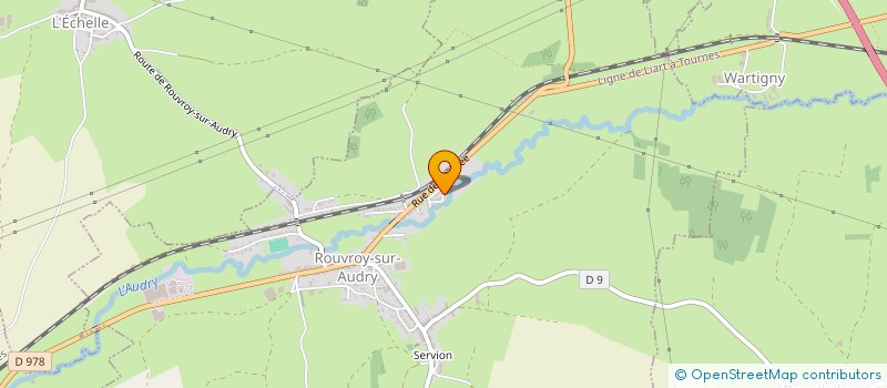 localisation de l'entreprise MONSIEUR ROMAIN SIMONNEAU  ROUVROY-SUR-AUDRY