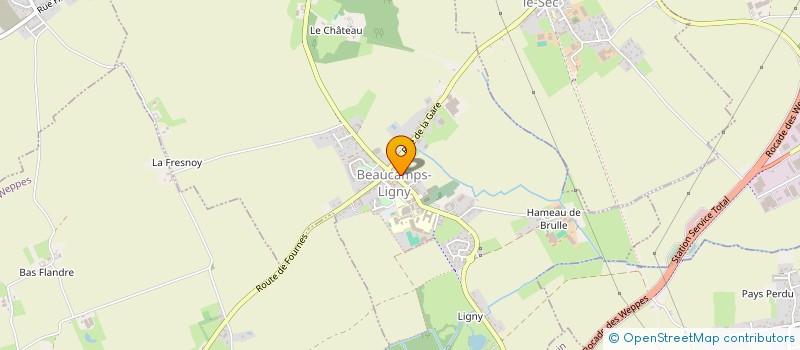 localisation de l'entreprise MONSIEUR ROMAIN SIX  BEAUCAMPS-LIGNY