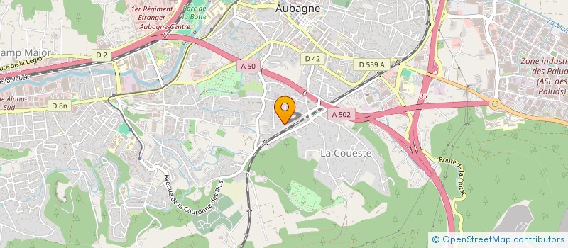 localisation de l'entreprise MONSIEUR ROMAIN SIX  AUBAGNE