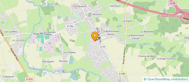 localisation de l'entreprise MONSIEUR ROMAIN SOLARO  VIRIAT