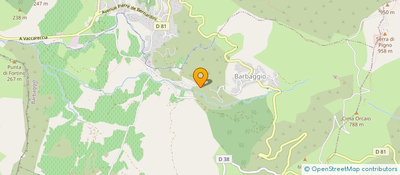localisation de l'entreprise MONSIEUR ROMAIN SORBARA  BARBAGGIO