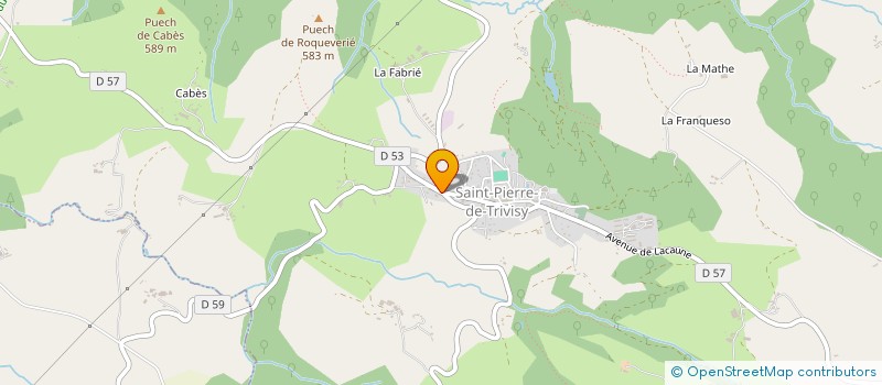 localisation de l'entreprise MONSIEUR ROMAIN SOULET  SAINT-PIERRE-DE-TRIVISY