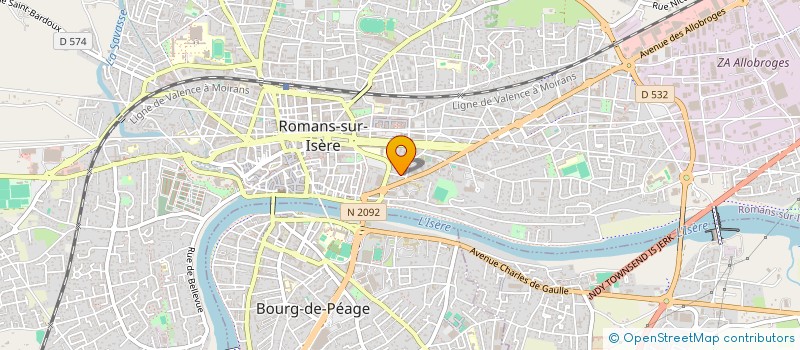 localisation de l'entreprise MONSIEUR ROMAIN SPAGNOLO  ROMANS-SUR-ISERE