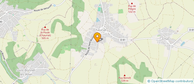 localisation de l'entreprise MONSIEUR ROMAIN STIFANI à CHAURIAT