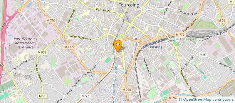 localisation de l'entreprise MONSIEUR ROMAIN SWIDURSKI  TOURCOING