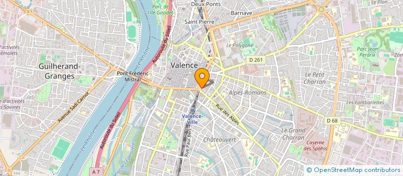 localisation de l'entreprise MONSIEUR ROMAIN SYLVESTRE  VALENCE