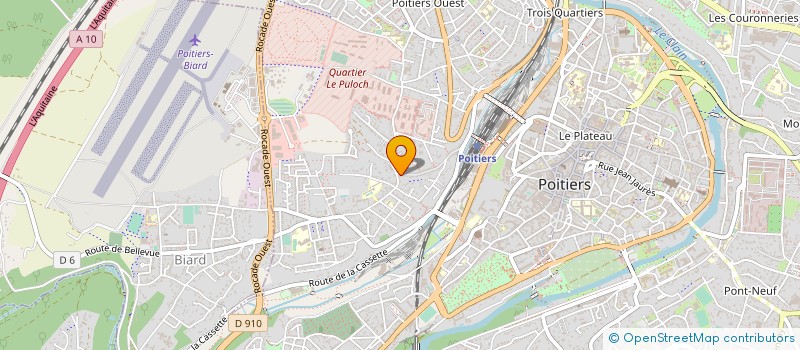 localisation de l'entreprise MONSIEUR ROMAIN TALENT à POITIERS