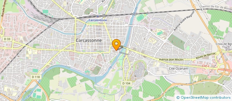 localisation de l'entreprise MONSIEUR ROMAIN TANVIER  CARCASSONNE