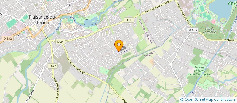 localisation de l'entreprise MONSIEUR ROMAIN TAPRET  PLAISANCE-DU-TOUCH