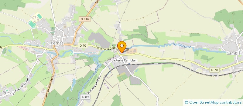 localisation de l'entreprise MONSIEUR ROMAIN TAVERNE  CAMBLAIN-CHATELAIN