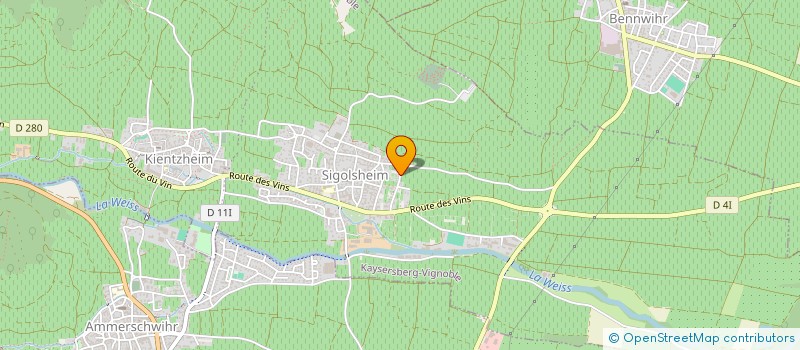 localisation de l'entreprise MONSIEUR ROMAIN TEMPE  KAYSERSBERG VIGNOBLE