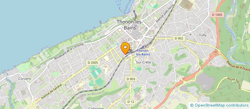 localisation de l'entreprise MONSIEUR ROMAIN TERRATAZ à THONON-LES-BAINS