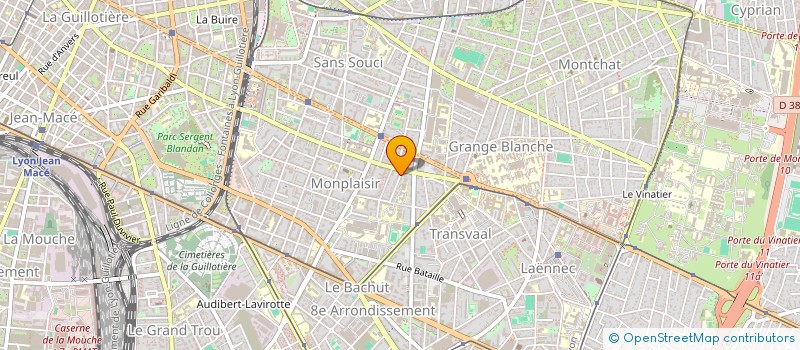 localisation de l'entreprise MONSIEUR ROMAIN TESTUD  LYON