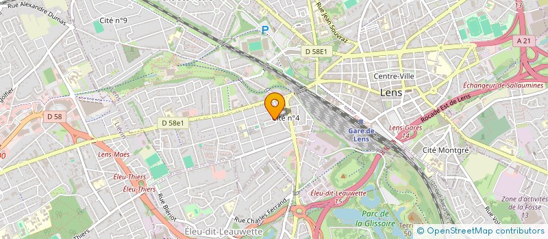 localisation de l'entreprise MONSIEUR ROMAIN THELLIER  LENS