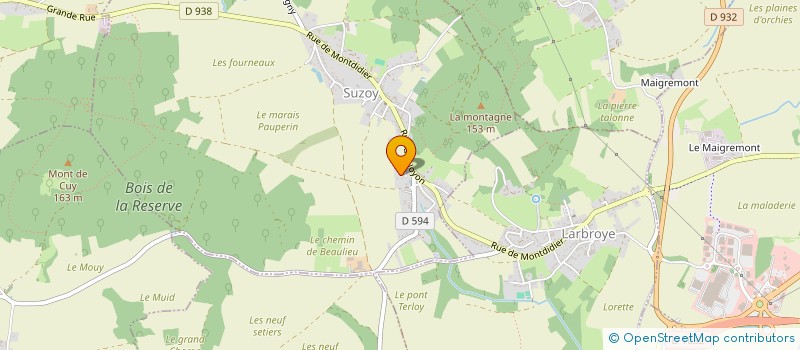 localisation de l'entreprise MONSIEUR ROMAIN THERET  SUZOY