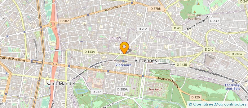 localisation de l'entreprise MONSIEUR ROMAIN THIBAULT à VINCENNES