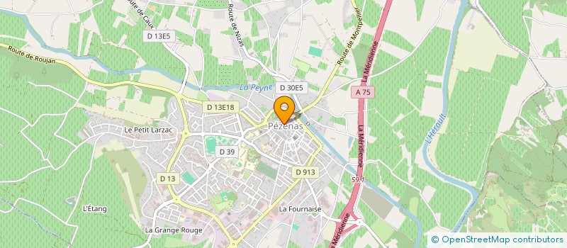 localisation de l'entreprise MONSIEUR ROMAIN THIERY  PEZENAS