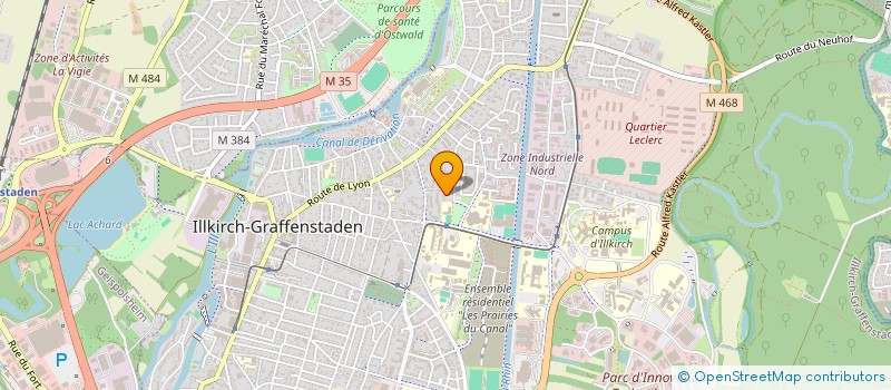 localisation de l'entreprise MONSIEUR ROMAIN THIRION  ILLKIRCH-GRAFFENSTADEN