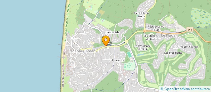 localisation de l'entreprise MONSIEUR ROMAIN THIVOLLARD  LACANAU