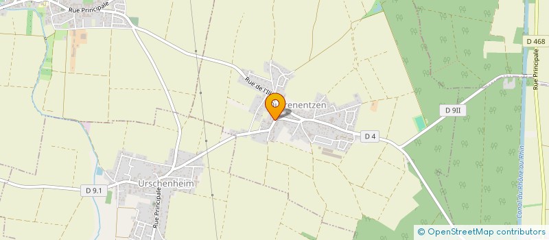 localisation de l'entreprise MONSIEUR ROMAIN THOMANN  URSCHENHEIM