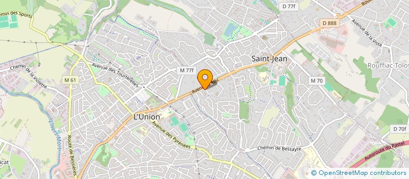 localisation de l'entreprise MONSIEUR ROMAIN THOMAS  SAINT-JEAN