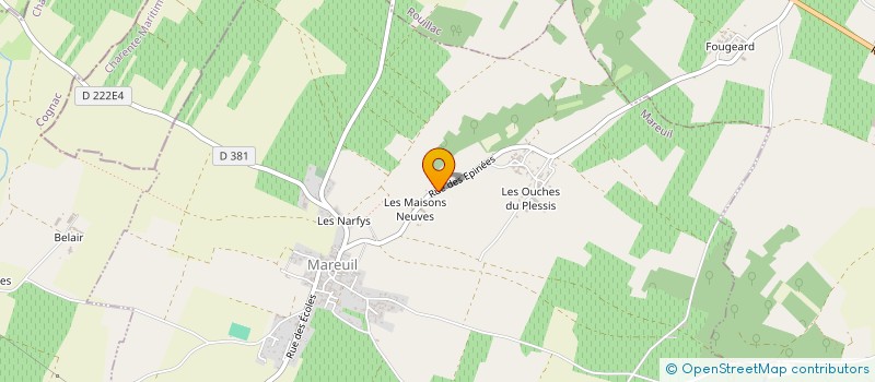 localisation de l'entreprise MONSIEUR ROMAIN THOMAS à MAREUIL