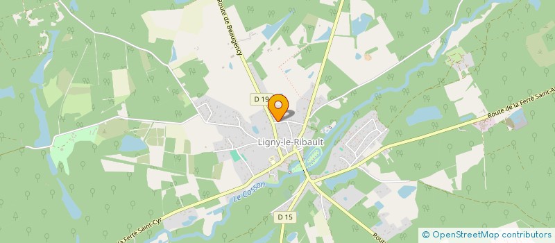 localisation de l'entreprise MONSIEUR ROMAIN THOMAS à LIGNY-LE-RIBAULT