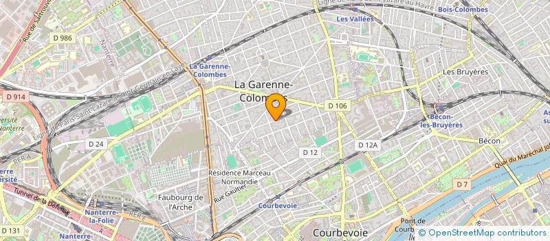 localisation de l'entreprise MONSIEUR ROMAIN THOMASSET à LA GARENNE-COLOMBES